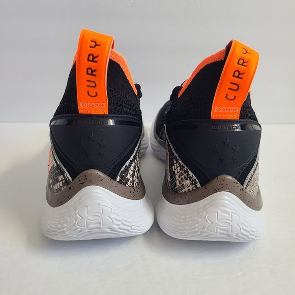 NEW Under Armour Curry Flow 8 Snakeskin Basketball Shoes 3024429-005 Size 7 Blac main image 6